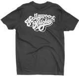 HOLLYWOOD KNIGHTS Car Club Black Tee T-Shirt Tubbys Project-X Smittys Speed Shop
