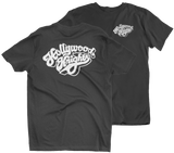 HOLLYWOOD KNIGHTS Car Club Black Tee T-Shirt Tubbys Project-X Smittys Speed Shop