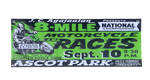 8-MILE NATIONAL CHAMPIONSHIP Motorcycle Races 1966 Shop Banner