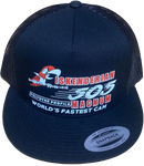 ISKENDERIAN 505 Magnum Isky Cams Black Flat Brim Trucker Hat