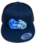 CT STROKERS Black Flat Brim Trucker Hat