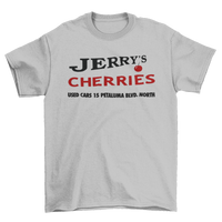 JERRY'S CHERRIES USED CARS Stand by for Justice Gray Tee