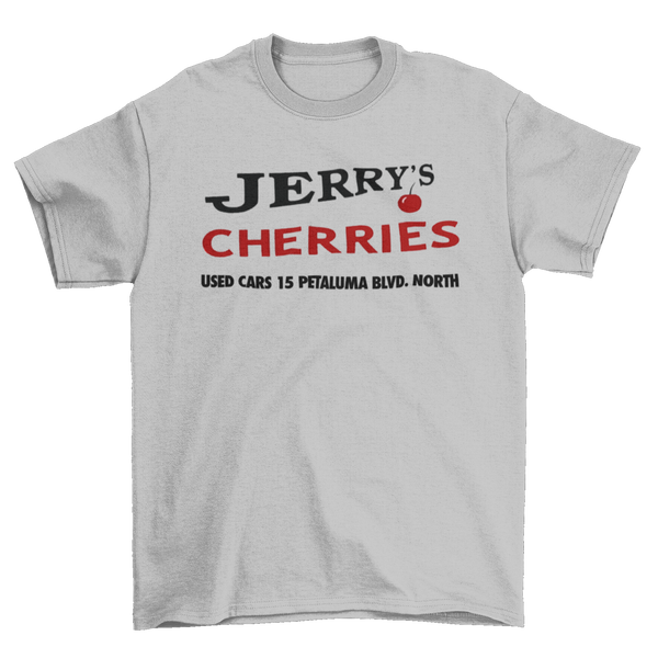 JERRY'S CHERRIES Stand By for Justice American Graffiti Gray Tall Tee