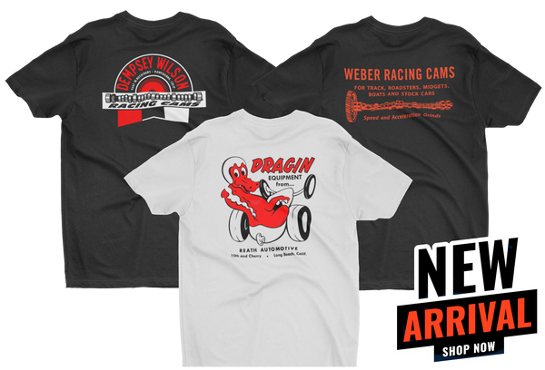 JUNE T-SHIRT BUNDLE Weber Racing Cams Dempsey Wilson Cams Dragin Equipment