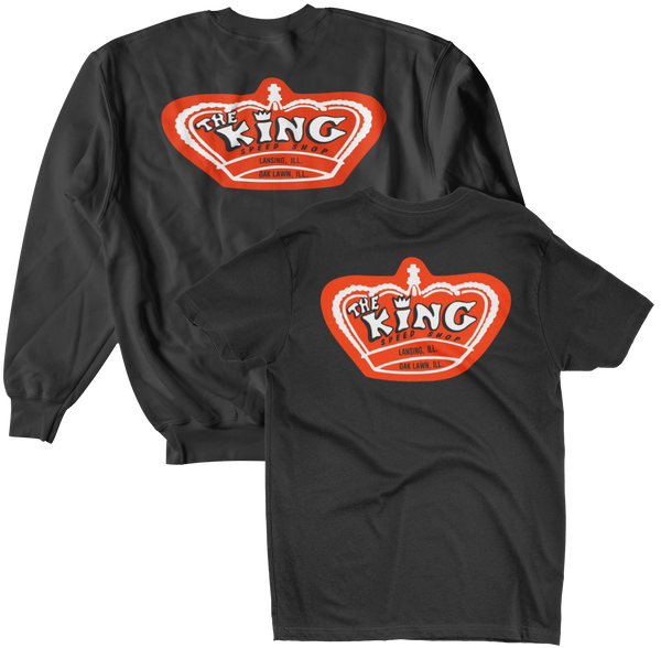 THE KING Speed Shop Holiday Tee/Crew Sweatshirt Bundle Combo