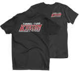 KUSTOM HEADERS Tunnel Tube Black Tee T-Shirt