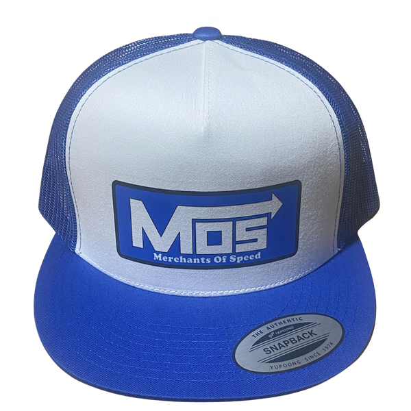 MERCHANTS OF SPEED MOS Nitrous Royal White Trucker Hat