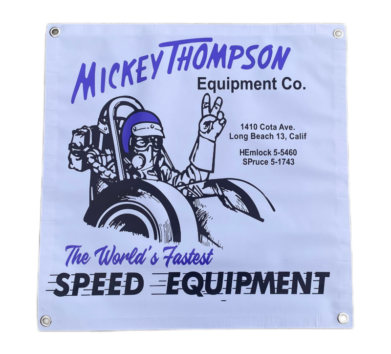 クリエイティブメモリーズ　トレイントラックス エンボスロコモティブ　パンチ MICKEY THOMPSON Speed Equipment Garage Banner – Merchants of Speed