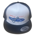 MICKEY THOMPSON MT Rods White Black Trucker Hat