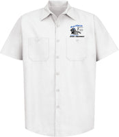 MT MICKEY THOMPSON Speed Equipment White Button Down Shop Shirt