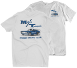 MICKEY THOMPSON MT Ford Drag Racing Team White Tee T-Shirt