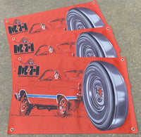 M&H RACEMASTER Ford Fairlane Advertisement Shop Banner