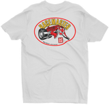 M&H Racemaster Tires White Tall Tee T-Shirt