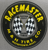 M&H Racemaster Tire Co. Silver/Black Flat Brim Trucker Hat