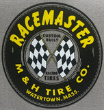 M&H Racemaster Tire Co. Silver/Black Flat Brim Trucker Hat