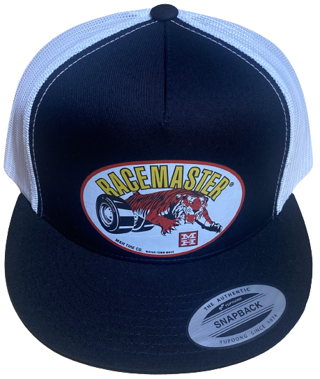M&H RACEMASTER Black/White Trucker Hat