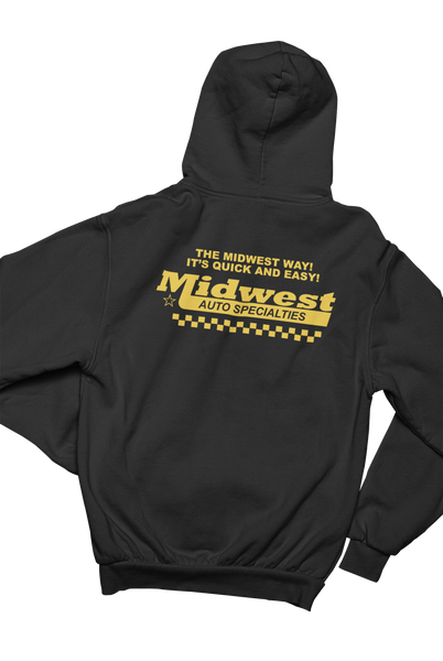 MIDWEST AUTO SPECIALTIES Black Hoodie Sweatshirt Pullover
