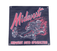 MIDWEST AUTO SPECIALTIES Dragster Garage Banner