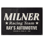 MILNER RACING TEAM Ray's Automotive Black Garage Banner