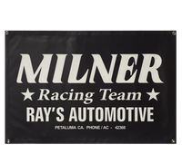 MILNER RACING TEAM Ray's Automotive Black Garage Banner
