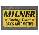 MILNER RACING TEAM Fire Suit Logo Garage Banner