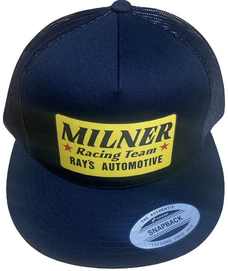 MILNER RACING TEAM Fire Suit Logo Black Trucker Hat