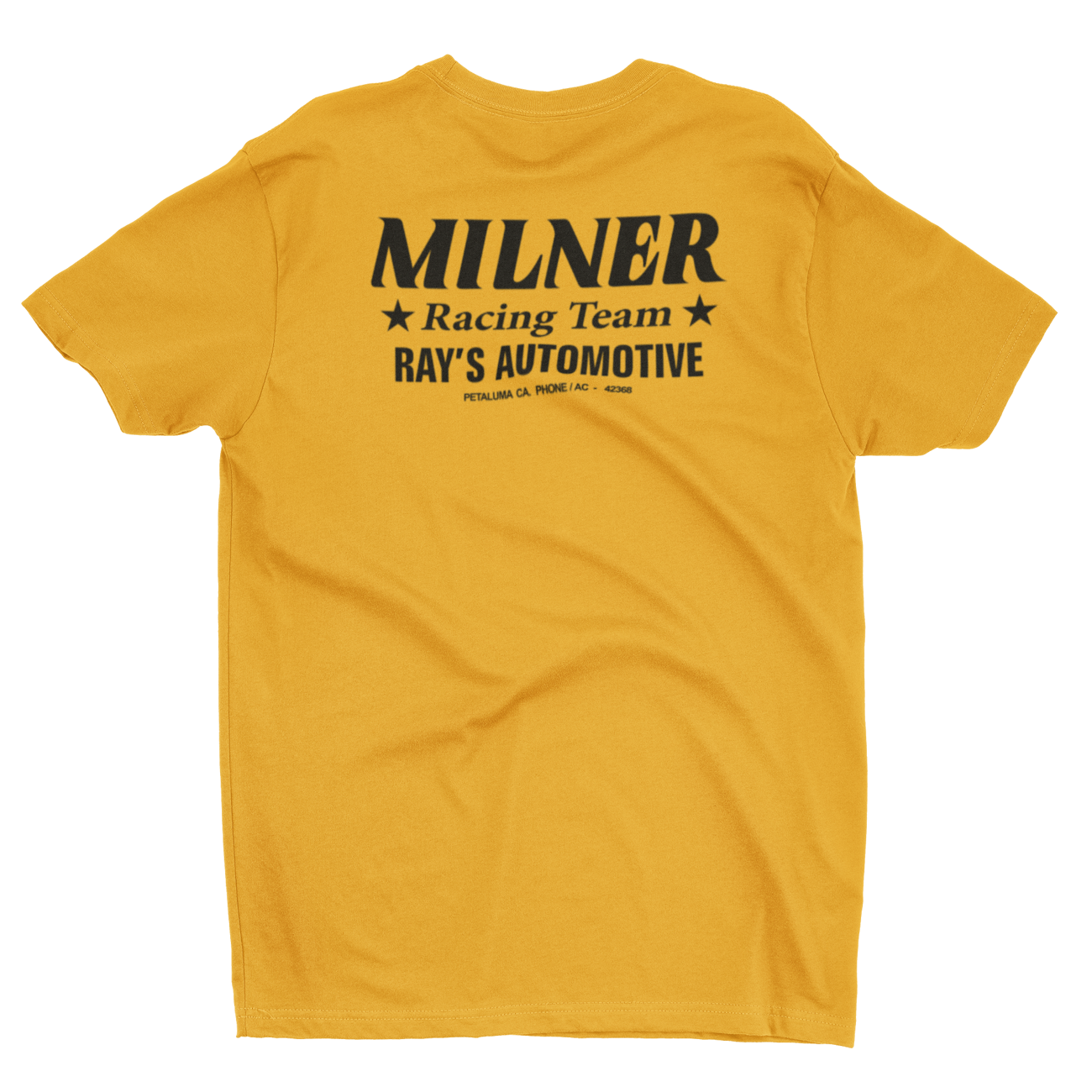 MILNER RACING TEAM Gold Tee American Graffiti – Merchants of Speed