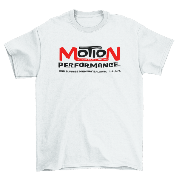 MOTION PERFORMANCE Baldwin New York White Tall Tee