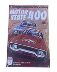 1972 '72 MOTOR STATE 400 Michigan International Speedway Banner