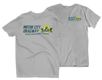 MOTOR CITY DRAGWAY Michigan Logo Gray Tee