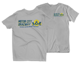 MOTOR CITY DRAGWAY Michigan Logo Gray Tee