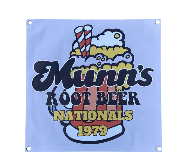 MUNNS ROOTBEER Nationals 1979 Hot Rod Movie Banner