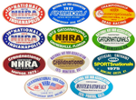 NHRA CONTESTANT Window Decal Lot 1972-1976 RARE