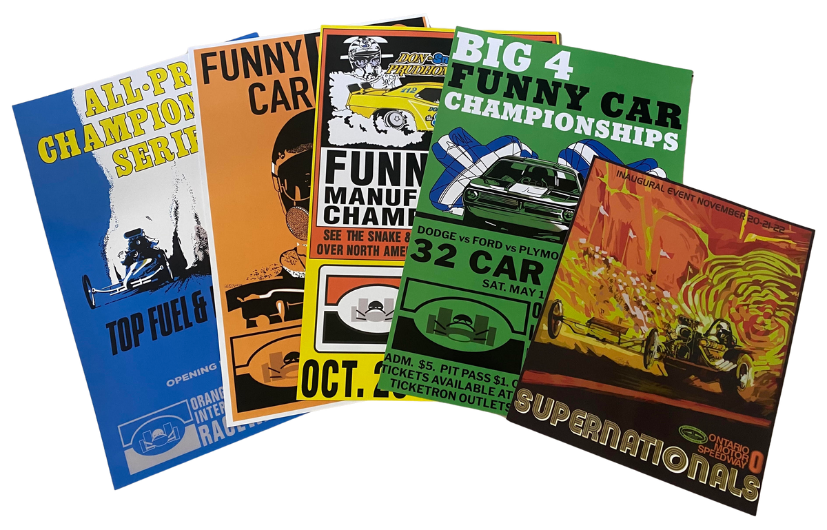 OCIR Orange County International Raceway Poster Lot ++ Ontario Superna ...