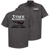OTIES AUTOMOTIVE Speed Equipment Akron Ohio Dark Gray Shop Shirt