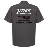 OTIES AUTOMOTIVE Speed Equipment Akron Ohio Dark Gray Shop Shirt