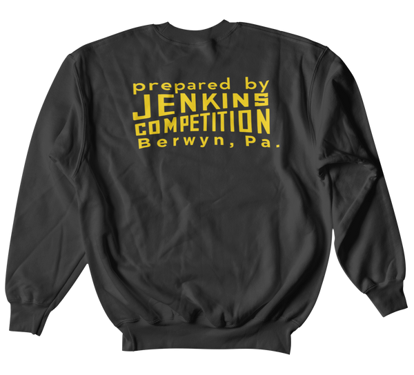 PREPARED BY JENKINS COMPETITION Black Crew Sweatshirt Pullover