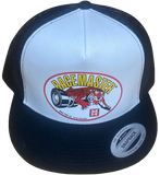M&H RACEMASTER White/Black Trucker Hat