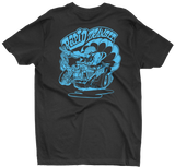 RAPID TRANSIT Hot Rod Cartoon Style Black Tee T-Shirt