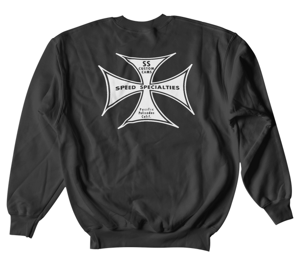 SPEED SPECIALTIES Custom Cams Black Crew Sweatshirt Pullover