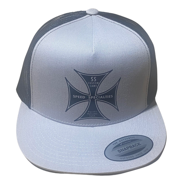 SPEED SPECIALTIES Custom Cams Silver Black Trucker Hat