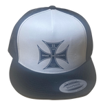 SPEED SPECIALTIES Custom Cams White Black Trucker Hat