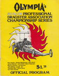 1976 OLYMPIA PDA Professional Dragster Association Program Don Garlits