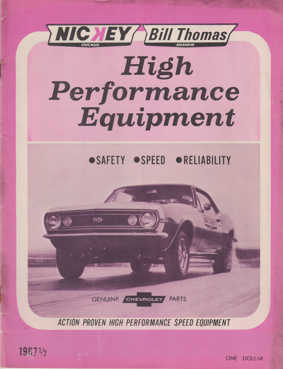 1967 1/2 NICKEY Chevrolet High Performance Equipment Catalog