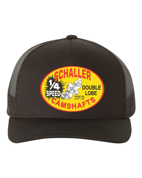 SCHALLER CAMSHAFTS Black Curved Brim Trucker Hat