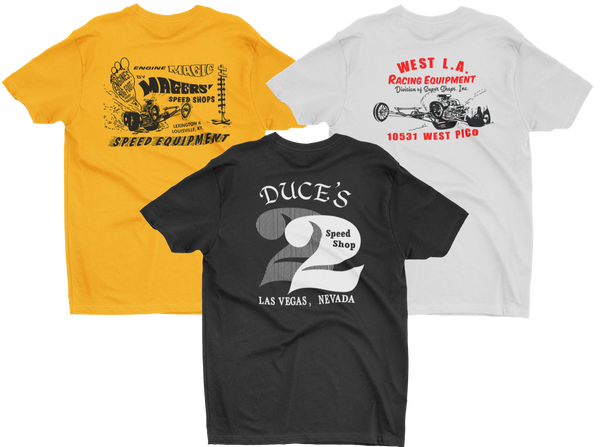 SEPTEMBER T-SHIRT BUNDLE West LA Magers Duces Speed Shops