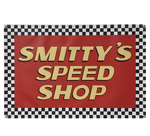 SMITTY'S SPEED SHOP Garage Banner Hollywood Knights