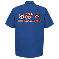 SOX & MARTIN Racing Team Decal Logo Royal Blue Shop Shirt
