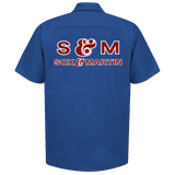 SOX & MARTIN Racing Team Decal Logo Royal Blue Shop Shirt