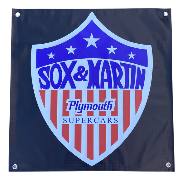 SOX & MARTIN Plymouth Supercars Logo Shop Banner